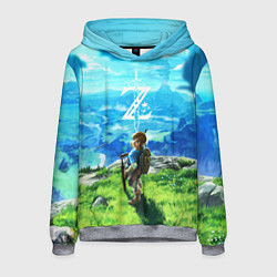 Толстовка-худи мужская Z-Link, цвет: 3D-меланж