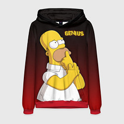 Толстовка-худи мужская Homer Genius, цвет: 3D-красный