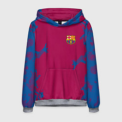 Толстовка-худи мужская FC Barcelona: Purple Original, цвет: 3D-меланж