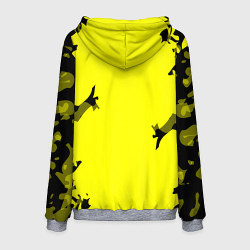 Мужская толстовка FC Borussia Dortmund: Yellow & Black / 3D-Меланж – фото 2