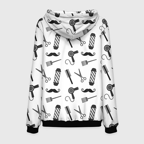 Мужская толстовка True Barber / 3D-Черный – фото 2