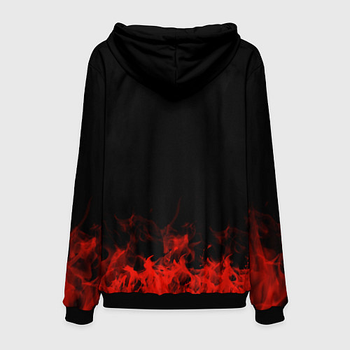 Мужская толстовка The Pretty Reckless: Red Flame / 3D-Черный – фото 2