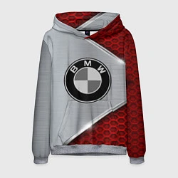 Толстовка-худи мужская BMW: Red Metallic, цвет: 3D-меланж