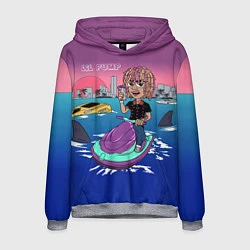 Толстовка-худи мужская Lil Pump on the water, цвет: 3D-меланж