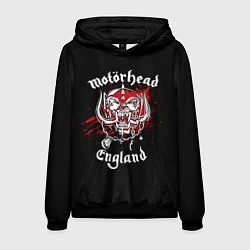 Толстовка-худи мужская Motorhead England, цвет: 3D-черный