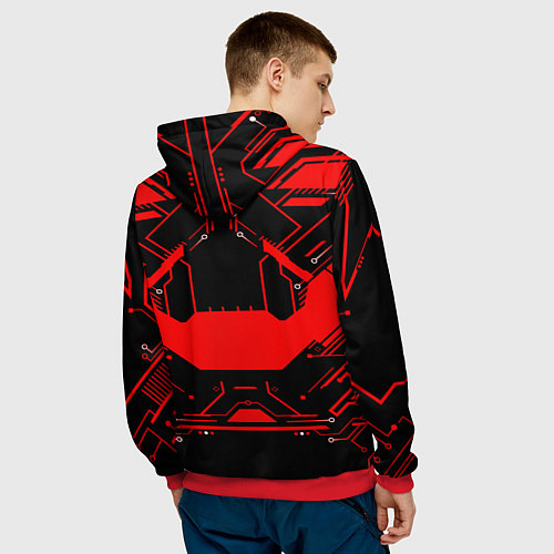Мужская толстовка CS:GO - Александр / 3D-Красный – фото 4