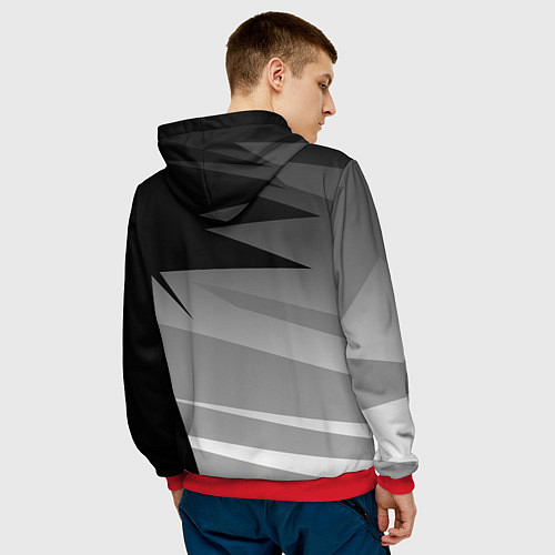 Мужская толстовка MITSUBISHI SPORT / 3D-Красный – фото 4