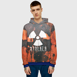 Толстовка-худи мужская S.T.A.L.K.E.R: Orange Toxic, цвет: 3D-синий — фото 2