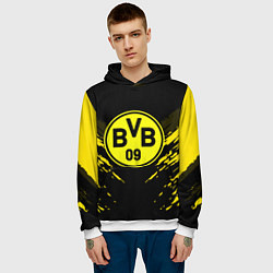 Толстовка-худи мужская Borussia FC: Sport Fashion, цвет: 3D-белый — фото 2