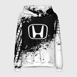 Толстовка-худи мужская Honda: Black Spray, цвет: 3D-белый