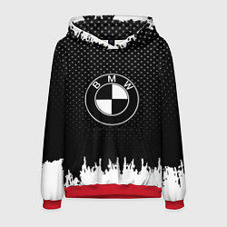 Толстовка-худи мужская BMW Black Style, цвет: 3D-красный