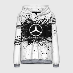 Толстовка-худи мужская Mercedes-Benz: Black Spray, цвет: 3D-меланж