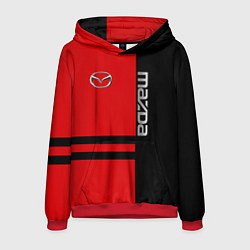 Толстовка-худи мужская Mazda R&B, цвет: 3D-красный