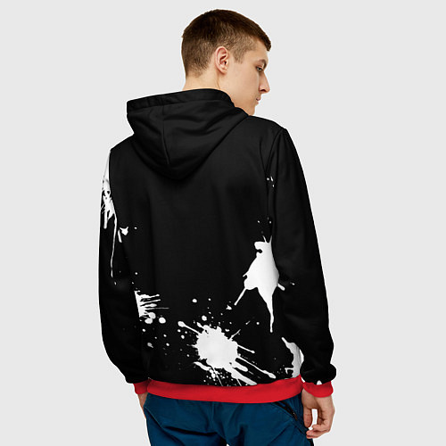 Мужская толстовка Группа OOMPH! / 3D-Красный – фото 4