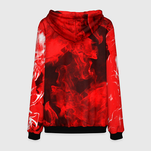 Мужская толстовка Red Snake / 3D-Черный – фото 2