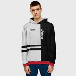 Толстовка-худи мужская Jeep, цвет: 3D-красный — фото 2