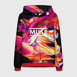 Толстовка-худи мужская MUSE: Neon Colours, цвет: 3D-красный