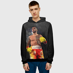 Толстовка-худи мужская Vasyl Lomachenko, цвет: 3D-черный — фото 2