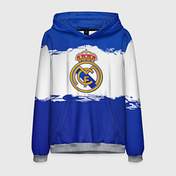 Толстовка-худи мужская Real Madrid FC, цвет: 3D-меланж