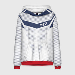 Толстовка-худи мужская N7: White Armor, цвет: 3D-красный