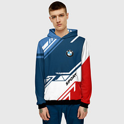 Толстовка-худи мужская BMW SPORT, цвет: 3D-черный — фото 2