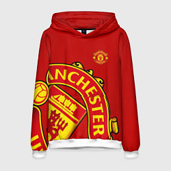 Толстовка-худи мужская FC Man United: Red Exclusive, цвет: 3D-белый