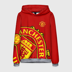 Толстовка-худи мужская FC Man United: Red Exclusive, цвет: 3D-меланж