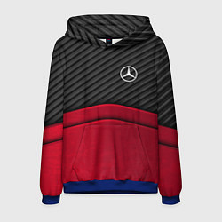 Толстовка-худи мужская Mercedes Benz: Red Carbon, цвет: 3D-синий