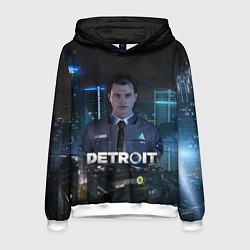 Толстовка-худи мужская Detroit: Connor, цвет: 3D-белый