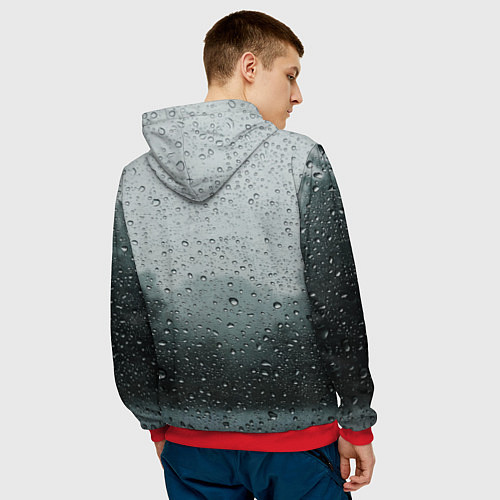 Мужская толстовка The Rain / 3D-Красный – фото 4