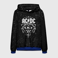 Толстовка-худи мужская AC/DC: Run For Your Life, цвет: 3D-синий
