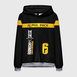 Толстовка-худи мужская Rainbow Six Siege: Alpha Pack, цвет: 3D-меланж