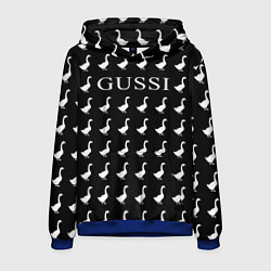 Толстовка-худи мужская GUSSI Black, цвет: 3D-синий