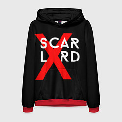 Толстовка-худи мужская Scarlxrd Logo, цвет: 3D-красный