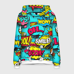 Толстовка-худи мужская Кислотный поп-арт, цвет: 3D-белый
