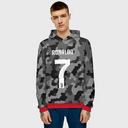 Толстовка-худи мужская Ronaldo 7: Camo Sport, цвет: 3D-красный — фото 2