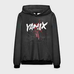 Толстовка-худи мужская YANIX: Black Side, цвет: 3D-черный