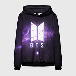 Толстовка-худи мужская BTS: Violet Space, цвет: 3D-черный
