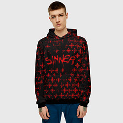 Толстовка-худи мужская Far Cry 5: Sinner, цвет: 3D-черный — фото 2