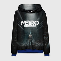 Толстовка-худи мужская Metro Exodus, цвет: 3D-синий