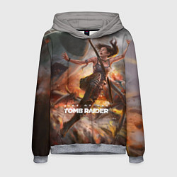 Толстовка-худи мужская Tomb Raider, цвет: 3D-меланж