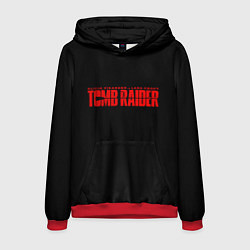 Толстовка-худи мужская Tomb Raider, цвет: 3D-красный