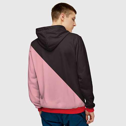 Мужская толстовка MONOKUMA X MONOMI / 3D-Красный – фото 4