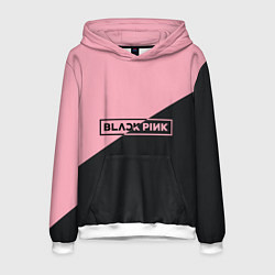 Толстовка-худи мужская Black Pink, цвет: 3D-белый