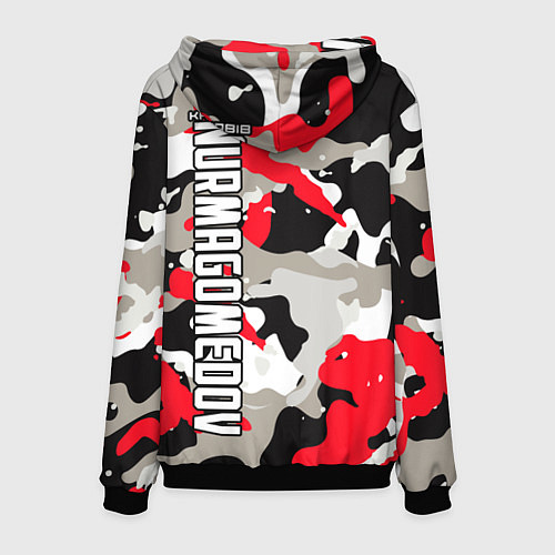 Мужская толстовка Khabib Nurmagomedov: Red Camo / 3D-Черный – фото 2