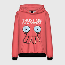 Толстовка-худи мужская Trust Me I'm a Doctor, цвет: 3D-черный