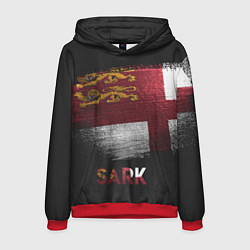 Толстовка-худи мужская SARK, цвет: 3D-красный