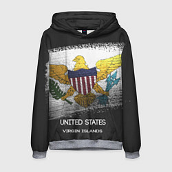 Толстовка-худи мужская VIRGIN ISLANDS, цвет: 3D-меланж