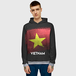 Толстовка-худи мужская Vietnam Style, цвет: 3D-меланж — фото 2