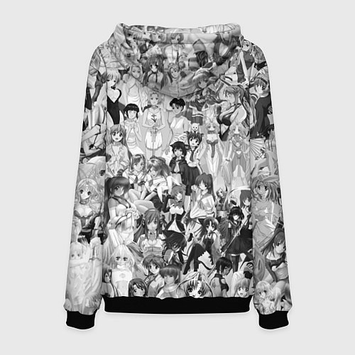 Мужская толстовка SENPAI Stories / 3D-Черный – фото 2